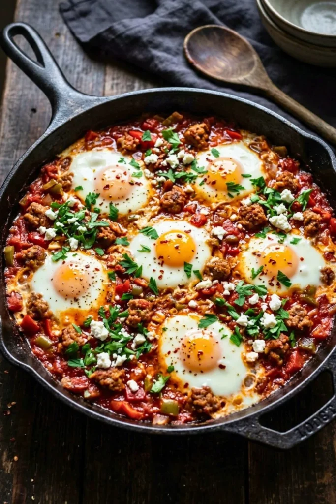 Hot Italian Sausage Shakshuka