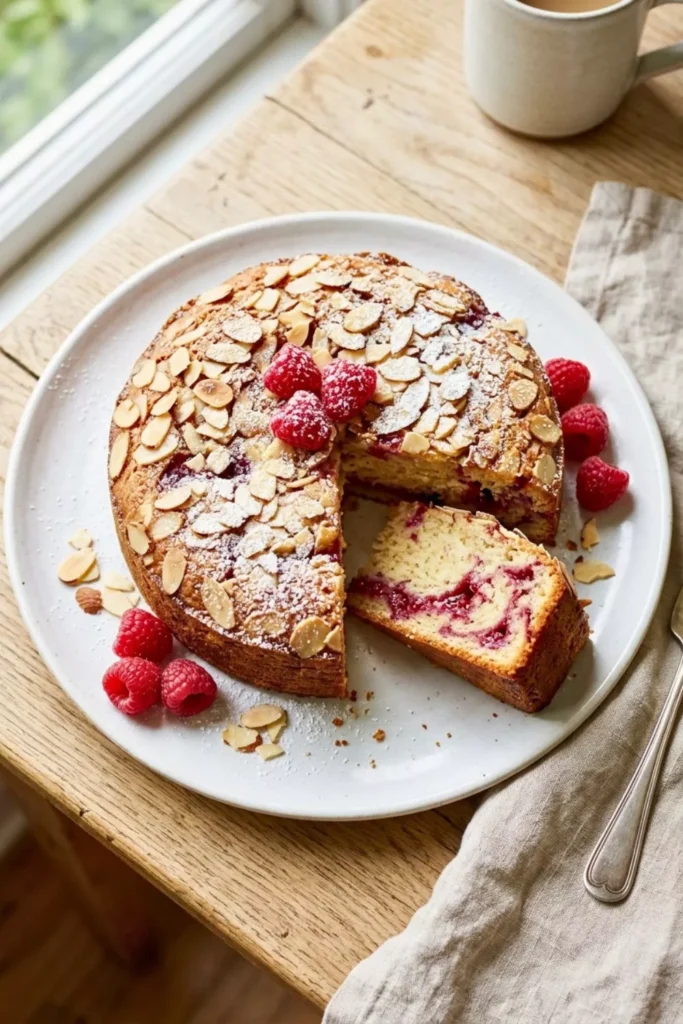Raspberry Almond Coffee Cake